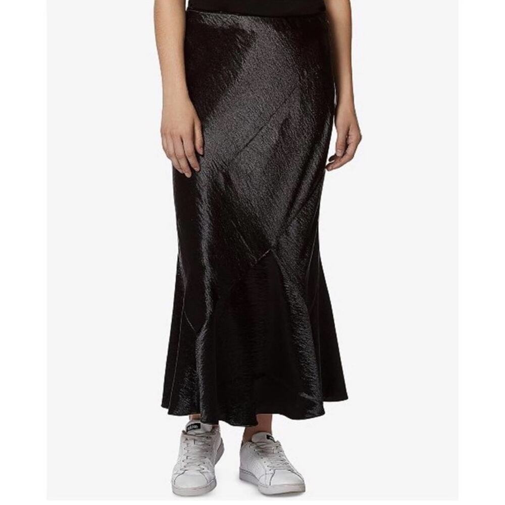 Avec Les Filles Mermaid Maxi Skirt Bias Cut Size 8 New with Tags Textured Satin‎
